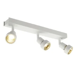 SLV No. 147381 PURI 3 Deckenleuchte weiss 3xGU10 max. 3x50W mit Decoring