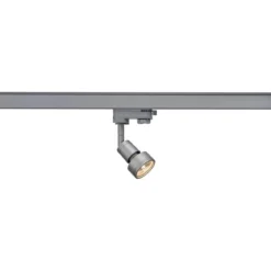 SLV No. 153564 PURI Lampenkopf silbergrau GU10 max. 50W inklusive 3Phasen-Adapter