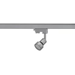 SLV No. 153564 PURI Lampenkopf silbergrau GU10 max. 50W inklusive 3Phasen-Adapter