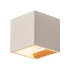 SLV No. 1000910 SOLID CUBE Wandleuchte QT14 grau max. 25W
