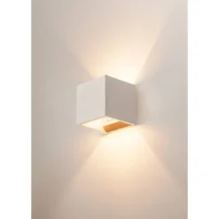 SLV No. 1000910 SOLID CUBE Wandleuchte QT14 grau max. 25W
