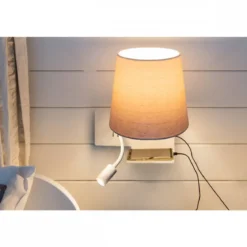 SLV No. 1003460 SOMNILA FLEX Indoor LED Wandaufbauleuchte 3000K weiß Version rechts inkl. USB
