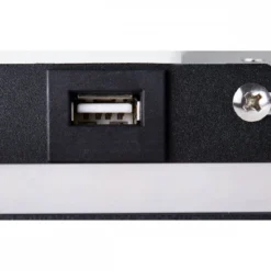 SLV No. 1003455 SOMNILA SPOT Indoor LED Wandaufbauleuchte 3000K schwarz Version links inkl. USB