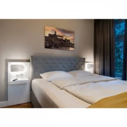 SLV No. 1003457 SOMNILA SPOT Indoor LED Wandaufbauleuchte 3000K weiß Version links inkl. USB