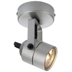 SLV No. 132024 SPOT 79 Wand- und Deckenleuchte silbergrau GU10 max. 50W