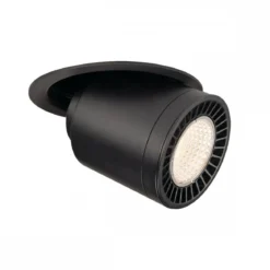 SLV No. 1003307 SUPROS MOVE LED Deckeneinbauleuchte schwarz rund 3000K 60° CRI90 2600lm