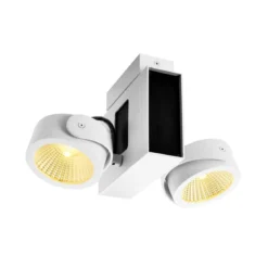 SLV No. 1001432 TEC KALU CW LED Indoor Wand- und Deckenaufbauleuchte double weiß schwarz 24°