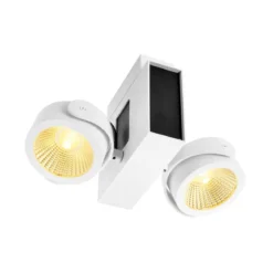 SLV No. 1001432 TEC KALU CW LED Indoor Wand- und Deckenaufbauleuchte double weiß schwarz 24°