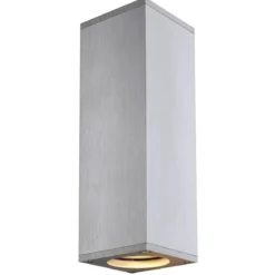 SLV No. 1000329 THEO UP DOWN QPAR51 Wandleuchte alu gebürstet max. 2x50W