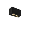 SLV No. 1002003 TRILEDO Double LED Indoor Deckenaufbauleuchte schwarz 3000K