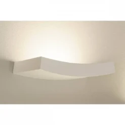 SLV No. 148012 Wandleuchte Plastra 102 CURVE weisser Gips R7s 78mm