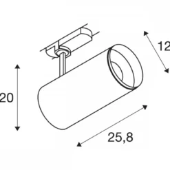 SLV 1005803 NUMINOS® DALI XL 3 Phasen Spot schwarz 36W 3000K 60°