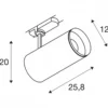 SLV 1005809 NUMINOS® DALI XL 3 Phasen Spot schwarz 36W 4000K 60°