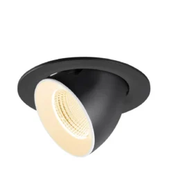 SLV 1009710 NUMINOS® GIMBLE L Deckeneinbauleuchte 2700K 55° schwarz weiß