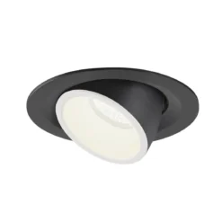 SLV 1005958 NUMINOS® GIMBLE M Deckeneinbauleuchte schwarz weiß 4000K 20°