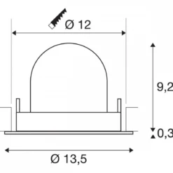 SLV 1009590 NUMINOS® GIMBLE M Deckeneinbauleuchte 4000K 40° weiß