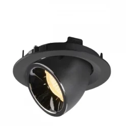 SLV 1005947 NUMINOS® GIMBLE M Deckeneinbauleuchte schwarz chrom 3000K 55°