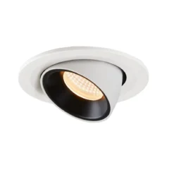 SLV 1005879 NUMINOS® GIMBLE S Deckeneinbauleuchte weiß schwarz 2700K 40°