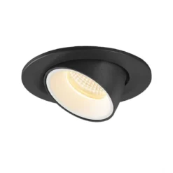 SLV 1009401 NUMINOS® GIMBLE S Deckeneinbauleuchte 3000K 40° schwarz weiß