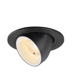 SLV 1009383 NUMINOS® GIMBLE S Deckeneinbauleuchte 2700K 40° schwarz weiß