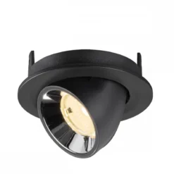 SLV 1009405 NUMINOS® GIMBLE S Deckeneinbauleuchte 3000K 55° schwarz chrom