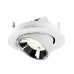 SLV 1009429 NUMINOS® GIMBLE S Deckeneinbauleuchte 4000K 40° weiß chrom