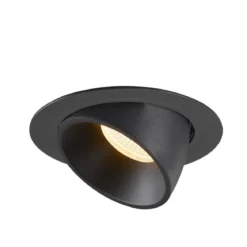 SLV 1006053 NUMINOS® GIMBLE XL Deckeneinbauleuchte schwarz 3000K 55°