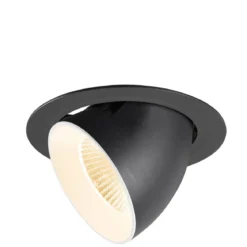 SLV 1009868 NUMINOS® GIMBLE XL Deckeneinbauleuchte 2700K 40° schwarz weiß
