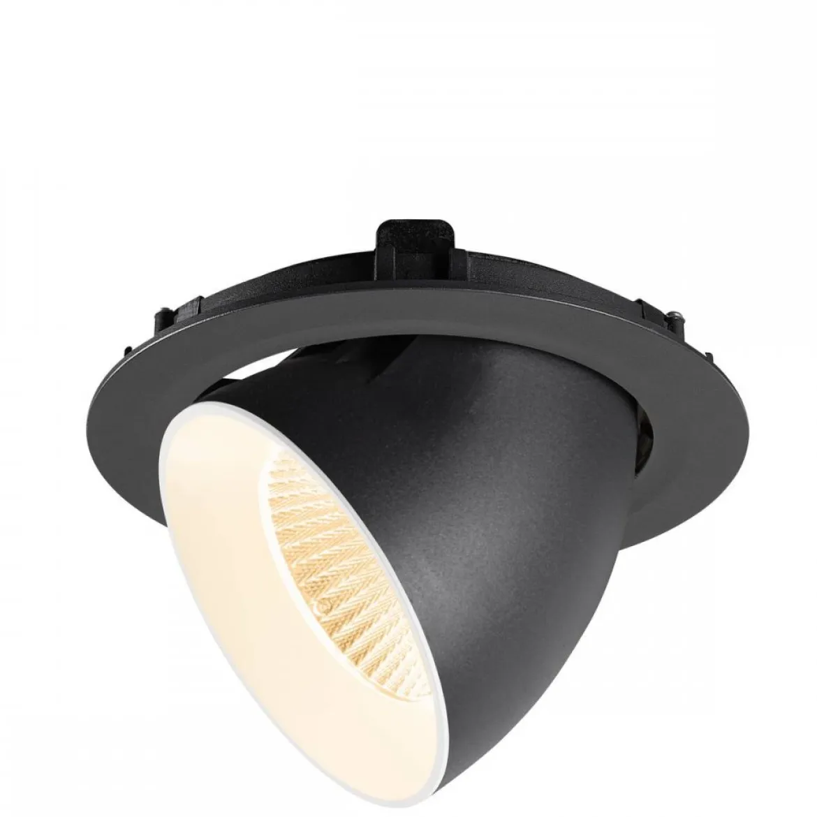 SLV 1009868 NUMINOS® GIMBLE XL Deckeneinbauleuchte 2700K 40° schwarz weiß