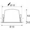 SLV 1009808 NUMINOS® L Deckeneinbauleuchte 4000K 55° weiß