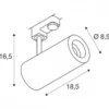 SLV 1004176 NUMINOS PHASE M 3 Phasen System Leuchte weiß 2700K 60°
