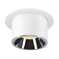SLV 1007061 NUMINOS® PROJECTOR L Deckeneinbauleuchte 3000K 40° zylindrisch weiß chrom
