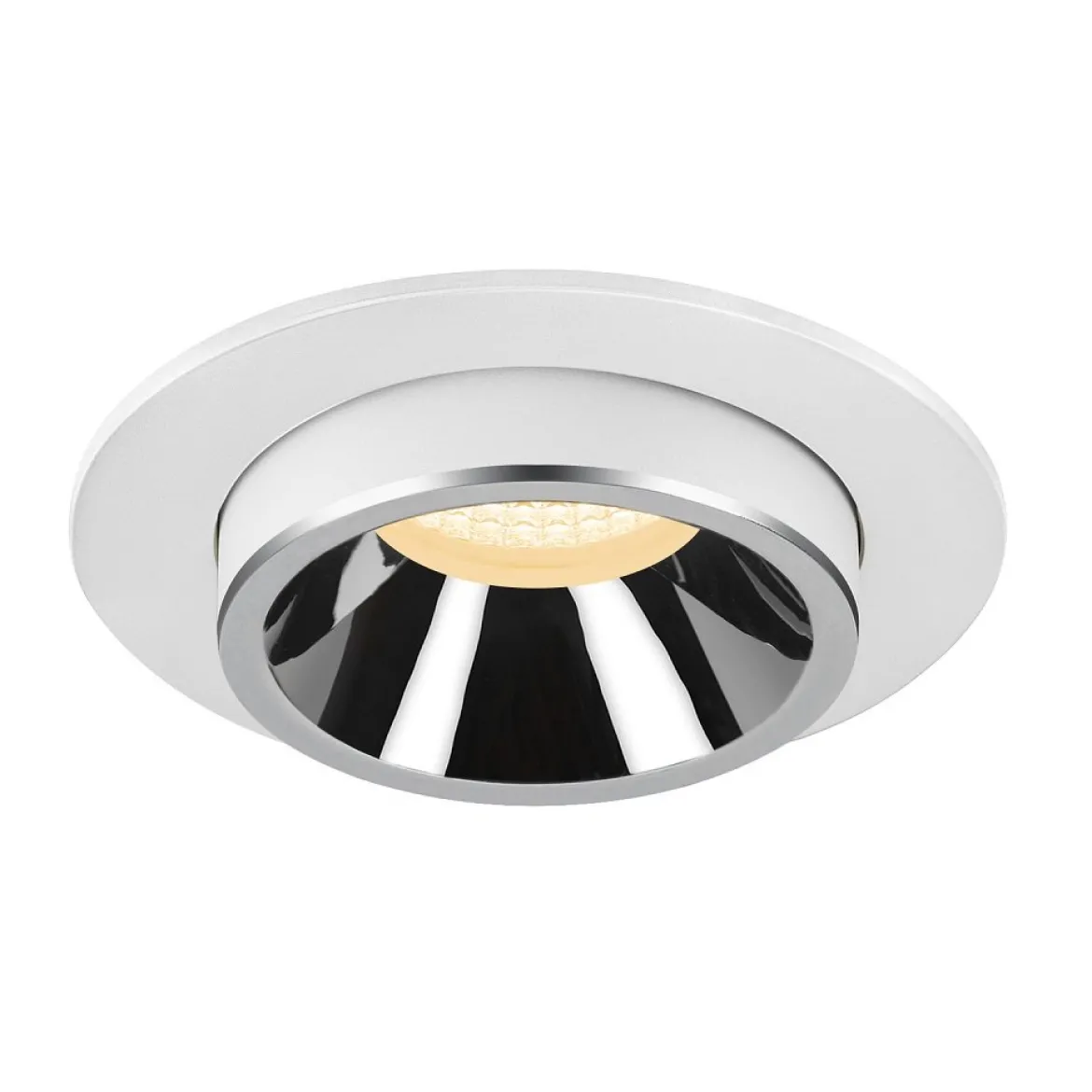SLV 1007010 NUMINOS® PROJECTOR M Deckeneinbauleuchte 3000K 55° zylindrisch weiß chrom