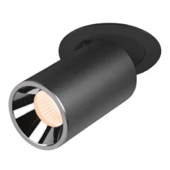 SLV 1006980 NUMINOS® PROJECTOR M Deckeneinbauleuchte 2700K 40° zylindrisch schwarz chrom