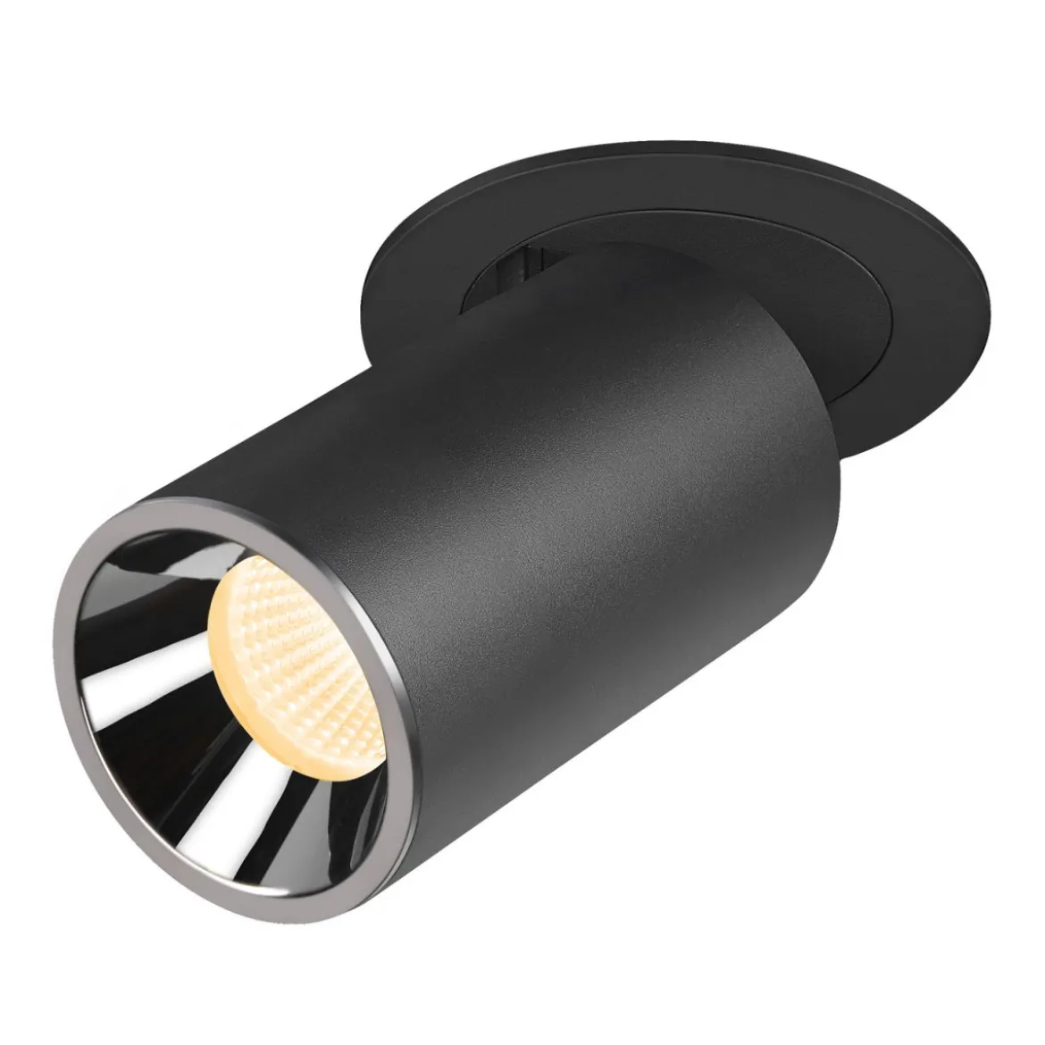 SLV 1006995 NUMINOS® PROJECTOR M Deckeneinbauleuchte 3000K 20° zylindrisch schwarz chrom