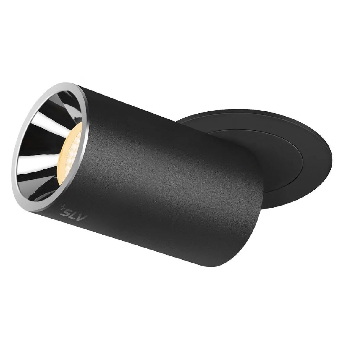 SLV 1006998 NUMINOS® PROJECTOR M Deckeneinbauleuchte 3000K 40° zylindrisch schwarz chrom