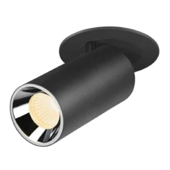 SLV 1006941 NUMINOS® PROJECTOR S Deckeneinbauleuchte 3000K 20° zylindrisch schwarz chrom