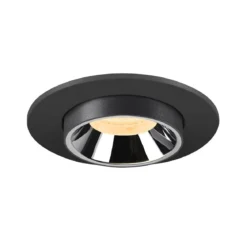 SLV 1006944 NUMINOS® PROJECTOR S Deckeneinbauleuchte 3000K 40° zylindrisch schwarz chrom