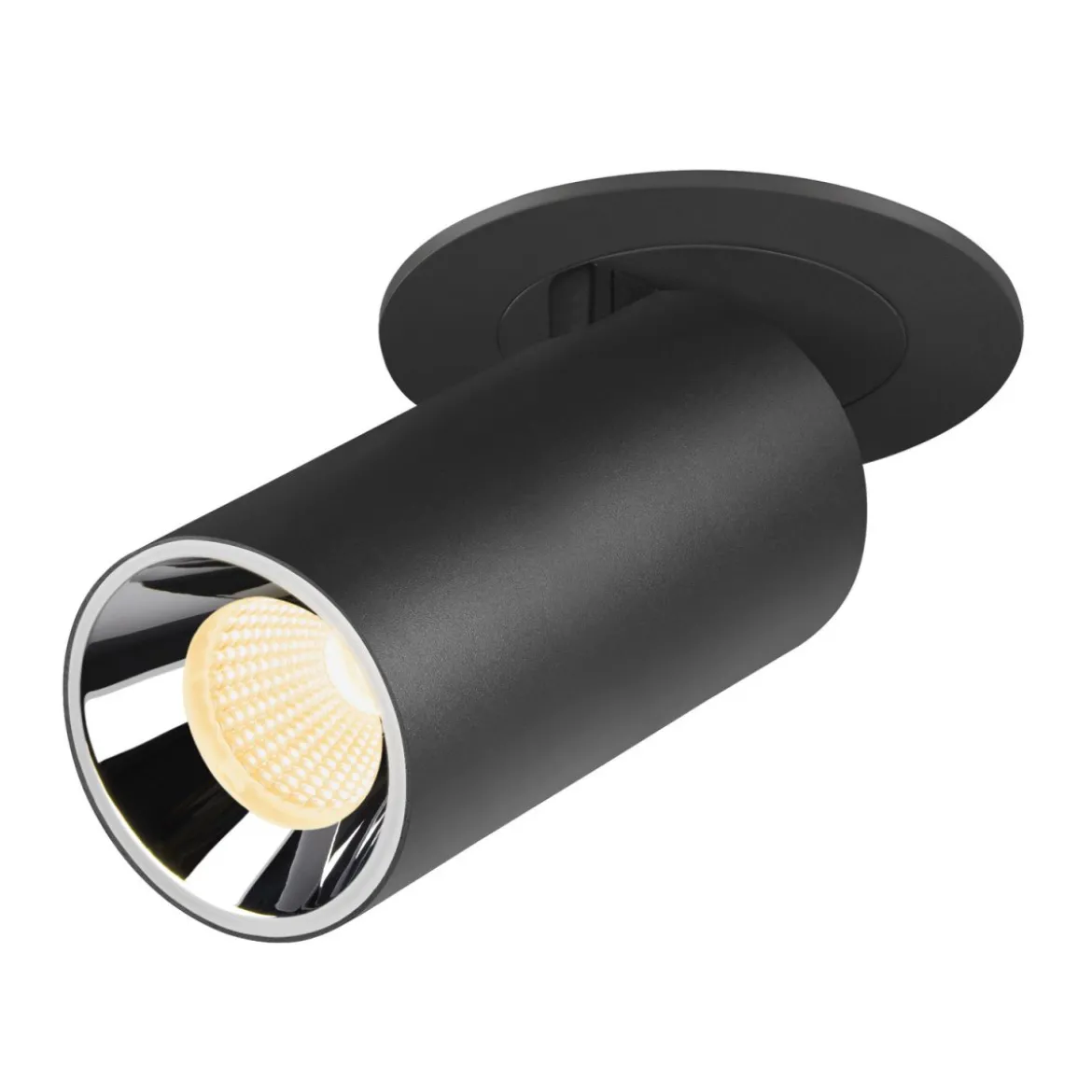 SLV 1006944 NUMINOS® PROJECTOR S Deckeneinbauleuchte 3000K 40° zylindrisch schwarz chrom