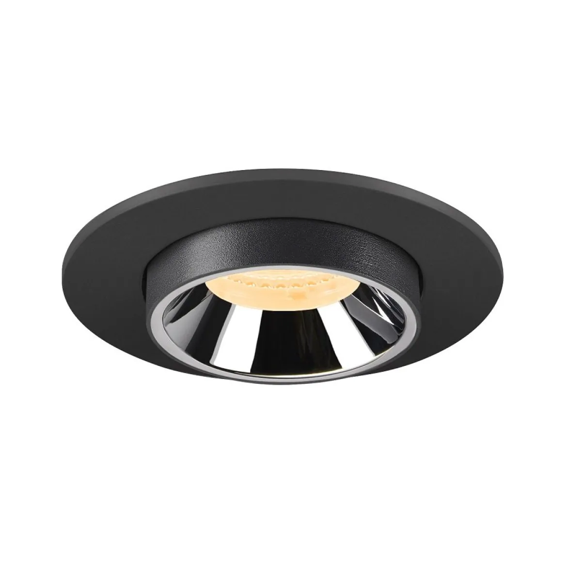 SLV 1006947 NUMINOS® PROJECTOR S Deckeneinbauleuchte 3000K 55° zylindrisch schwarz chrom
