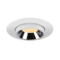 SLV 1006956 NUMINOS® PROJECTOR S Deckeneinbauleuchte 3000K 55° zylindrisch weiß chrom