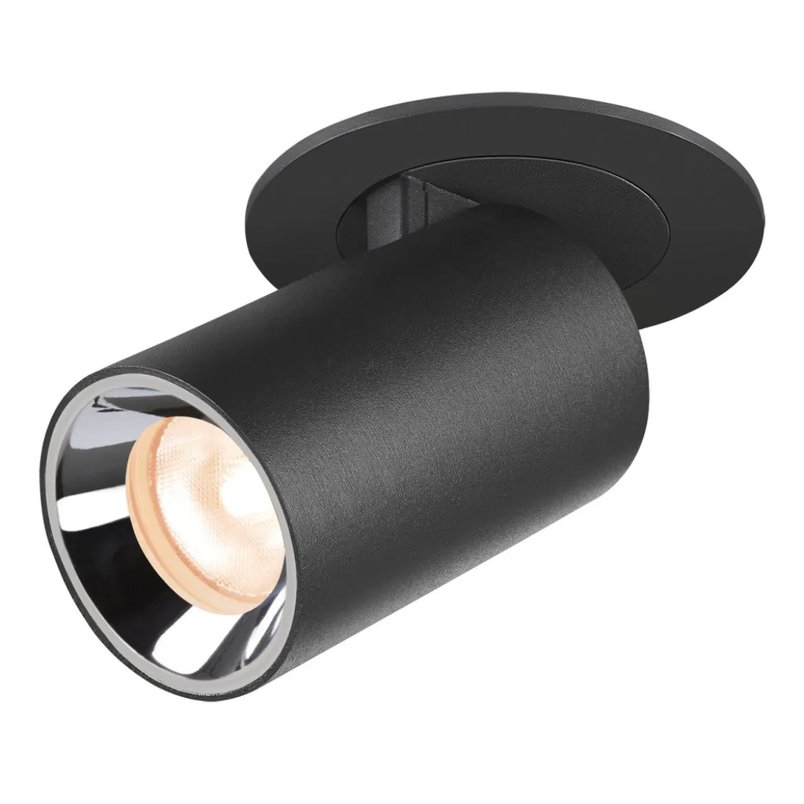 SLV 1006872 NUMINOS® PROJECTOR XS Deckeneinbauleuchte 2700K 40° zylindrisch schwarz chrom