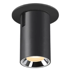 SLV 1006887 NUMINOS® PROJECTOR XS Deckeneinbauleuchte 3000K 20° zylindrisch schwarz chrom