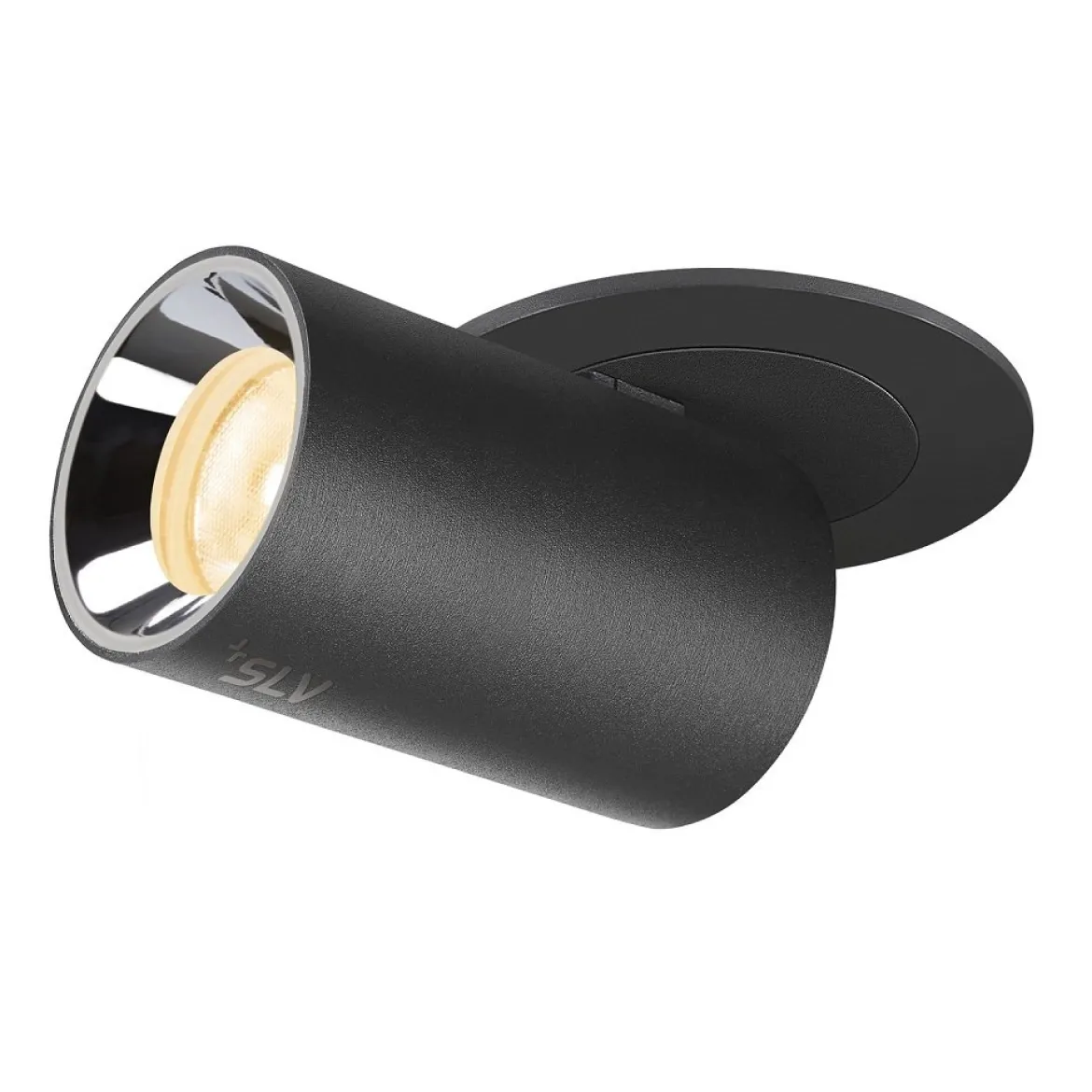 SLV 1006887 NUMINOS® PROJECTOR XS Deckeneinbauleuchte 3000K 20° zylindrisch schwarz chrom