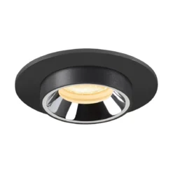 SLV 1006893 NUMINOS® PROJECTOR XS Deckeneinbauleuchte 3000K 55° zylindrisch schwarz chrom
