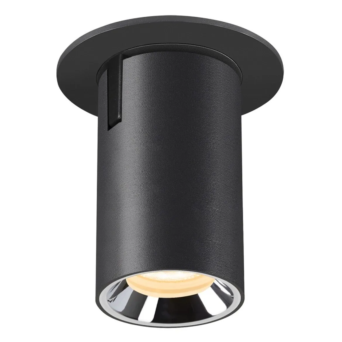 SLV 1006893 NUMINOS® PROJECTOR XS Deckeneinbauleuchte 3000K 55° zylindrisch schwarz chrom
