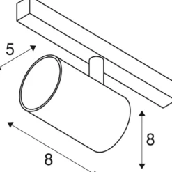 SLV 1006693 NUMINOS® XS 48V Track Spot rund 4000K 55° schwarz DALI 2