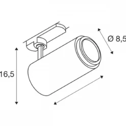 SLV 1006114 NUMINOS® ZOOM M DALI 3 Phasen Spot schwarz 20W 2700K 15-60°
