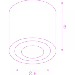 SLV 1004667 OCULUS CL LED Deckenaufbauleuchte weiß DIM-TO-WARM 2000-3000K