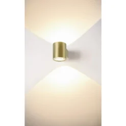 SLV 1008613 OCULUS Wandlampe rund 2000-3000K 15W Dim-to-Warm messing